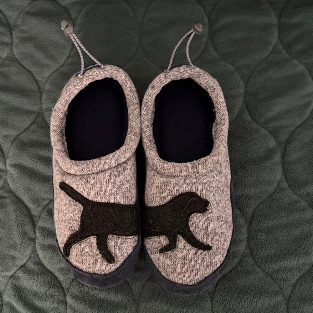 Cozy LL BEAN Gray Kids Slippers